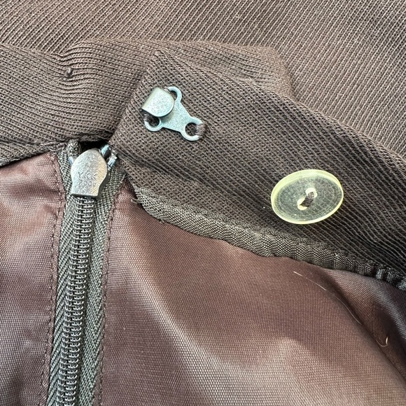 Vintage Gianni 100% Wool Rich Chocolate Brown Midi Skirt Women’s Size 14 - Picture 7 of 10